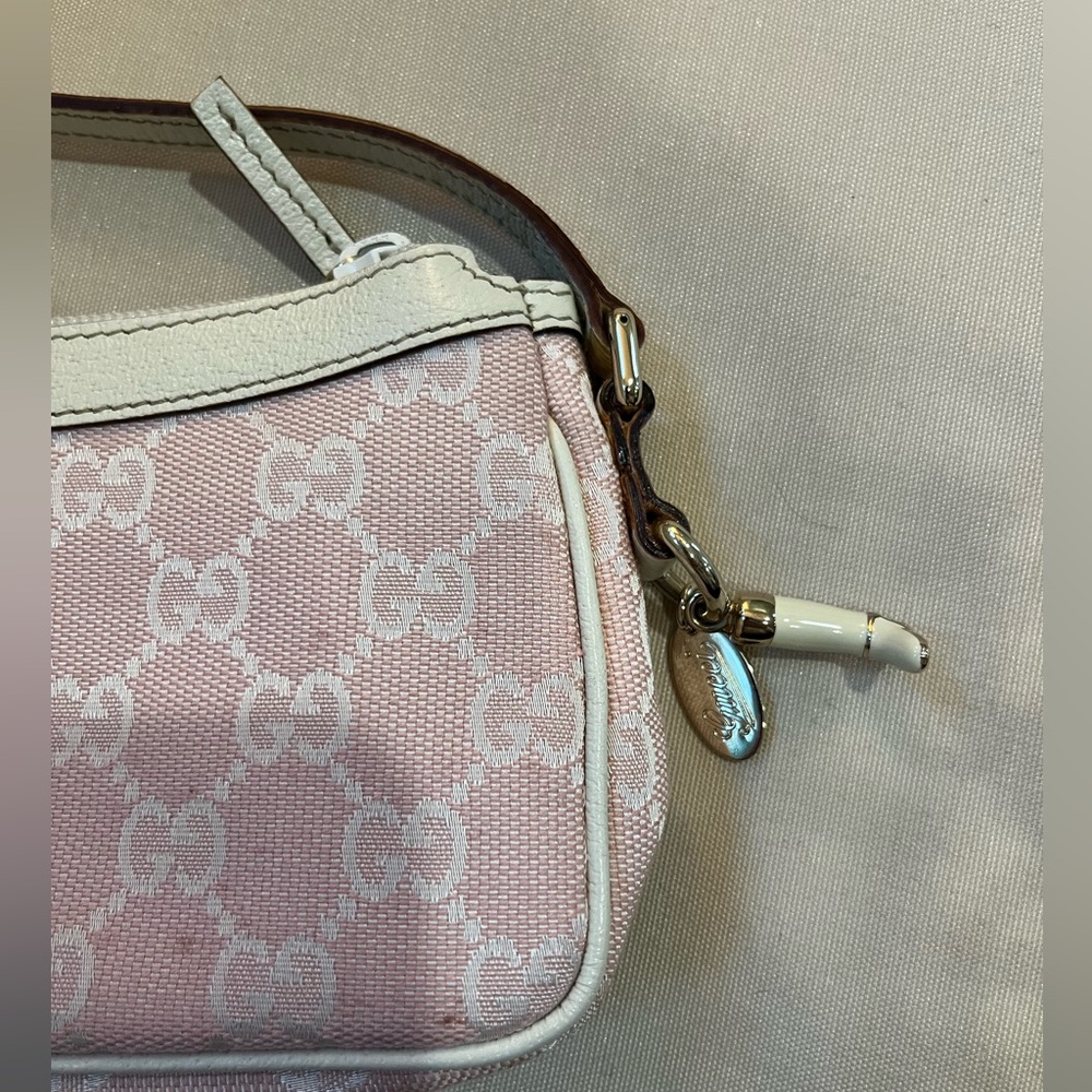 Gucci Pink Cowboy Boot Charm Pochette Bag - Picture 9 of 13
